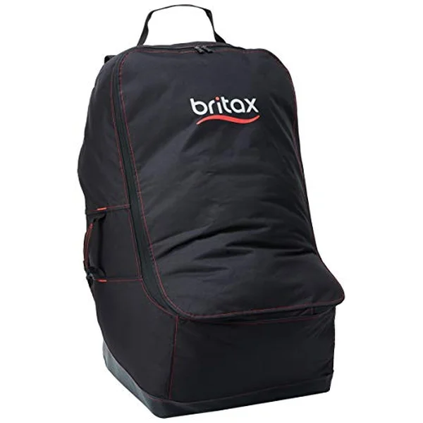 Britax car seat travel bag with padded backpack straps and built-in wheels