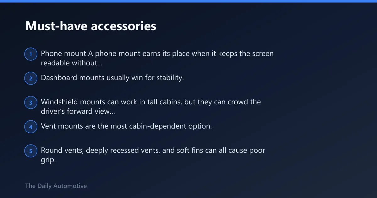 Steps: Must-have accessories