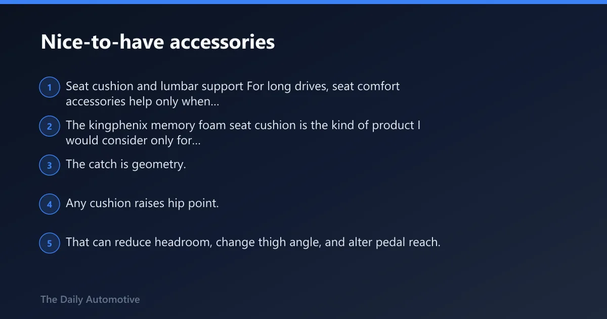 Steps: Nice-to-have accessories