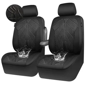 CAR PASS neoprene waterproof front car seat covers, black
