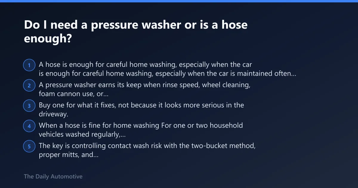 Steps: Do I need a pressure washer or is a hose enough?
