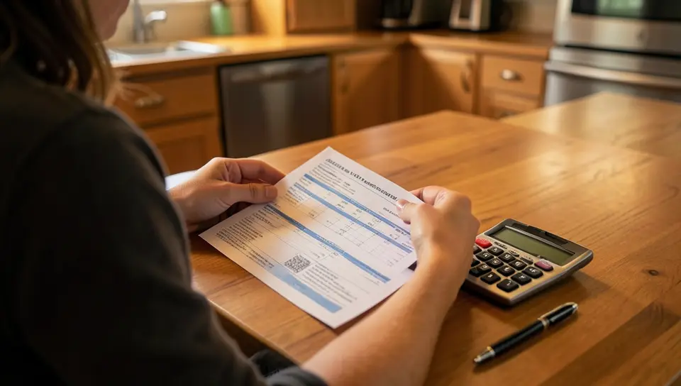 Person reviewing a credit report and calculator before applying for a 0% APR car loan