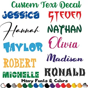Custom vinyl lettering name decal for cars