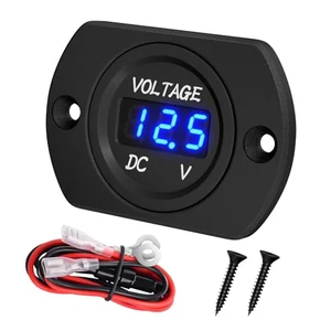 DaierTek round LED car battery voltage meter panel