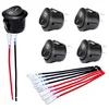DaierTek ON Off Round Rocker Switches SPST 20mm Mini 12