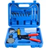 DASBET Hand Held Vacuum Pump Tester Set Vacuum Gauge and Brake Bleeder