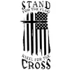eDesign Stand for The Flag Kneel for The Cross Sticker