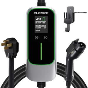 ELEGRP Level 2 home EV charger 240V with 25 foot cable