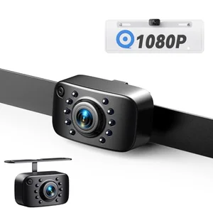 eRapta AGQT01 license plate mount backup camera with AHD and CVBS output for car stereo compatibility