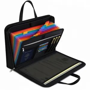 Estate planning fireproof document organizer with 13 pockets