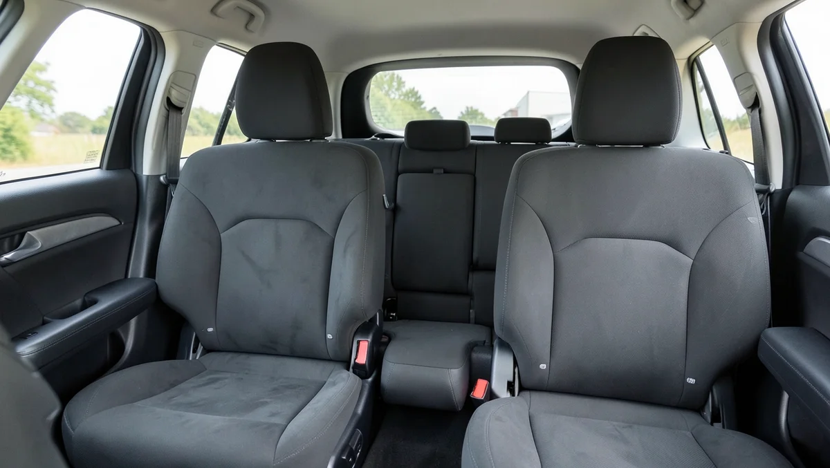 Full set of car seat covers installed on front and rear seats