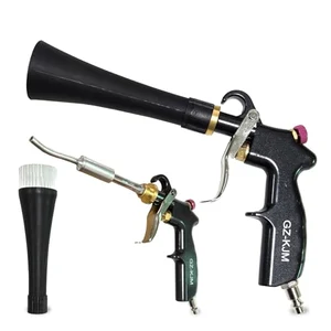 GZ-KJM air blow gun with dusting brush attachment for car interior detailing
