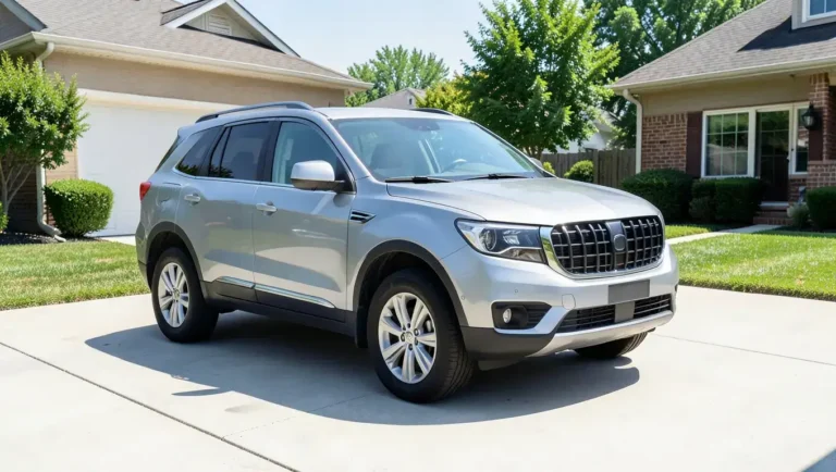 Reliable long-lasting SUV parked in a driveway, representing vehicles built to exceed 200000 miles