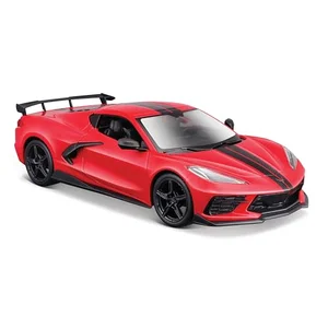 Maisto 1:24 scale diecast model of the 2025 Chevrolet Corvette ZR1 in Torch Red