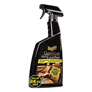 Meguiar's Gold Class Rich Leather Cleaner and Conditioning Spray 24 oz bottle for car interiors