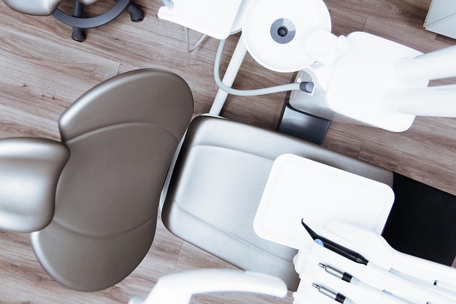 Dental clinic treatment chair and equipment used for restorative dental procedures