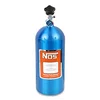 NOS 14745 Electric Blue 10-pound Aluminum Nitrous Bottle with Hi-Flow