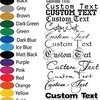 Personalized Design Your Own Name - Custom Vinyl Sticker Car