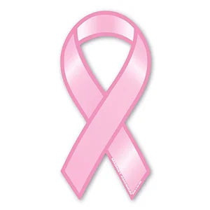 Magnet America pink ribbon breast cancer awareness magnet sized for a car door or trunk