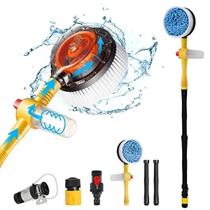 Practisol 360 spin car wash brush with hose attachment and soap dispenser
