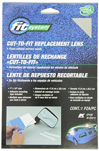 K Source universal cut-to-fit replacement mirror glass lens package