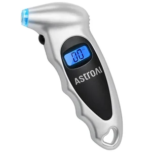 AstroAI digital tire pressure gauge with backlit LCD display