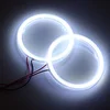 Qasim 2 Pcs White 80MM Car Angel Eyes Halo Rings