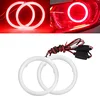 QasimLED 1 Pair 90MM Red Angel Eyes 60SMD COB LED