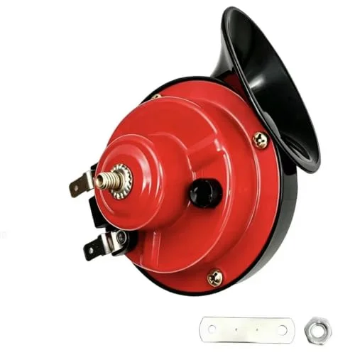 QDONGLAI compact red snail-style electric car horn