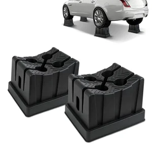 ROBLOCK 11 inch adjustable car lift wheel cradle, two-pack