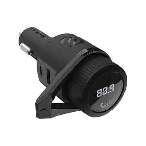 Scosche BTFM9 Bluetooth FM transmitter car adapter with dual USB charging ports