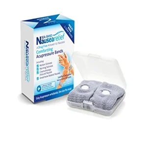 Sea-Band adult anti-nausea acupressure wristband two pack for motion sickness