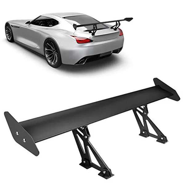 Seeutek 43.3 inch lightweight aluminum GT wing spoiler with adjustable angle mounts