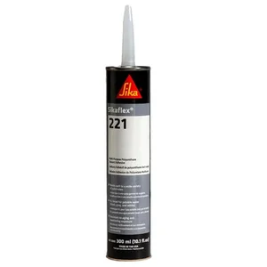 Sikaflex-221 black polyurethane adhesive sealant tube