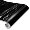 Spurtar Gloss Black Vinyl Wrap 1ft X 5ft Air-Release Glossy