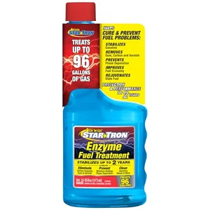 Star Tron Enzyme Fuel Treatment bottle for ethanol-blended gasoline