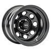 TACTIK Circle 8 Classic 15 Inch Solid Steel Wheel, Black