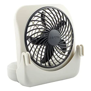 Treva 5-inch battery-powered clip-on pet crate fan with two-speed control