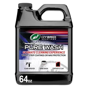 Turtle Wax Pure Wash foaming pH neutral car soap bottle, 64 ounces