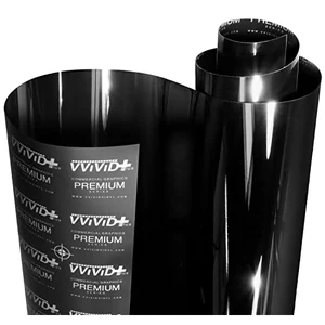 VViViD+ Ultra Gloss Premium Vinyl Car Wrap Film roll, Gloss Piano Black, 1ft x 5ft