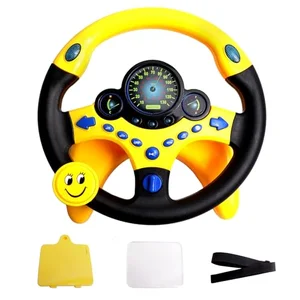 YIYZAOF kids steering wheel toy for car backseat with light and music