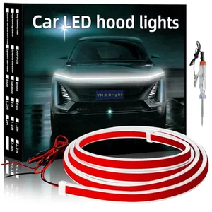 YM E-Bright 70 inch white LED hood light strip daytime running light kit