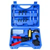 ZJERYL GULL 2 in 1 Brake Bleeder Kit with Hand Vacuum Pump with Gauge Adapters Automotive