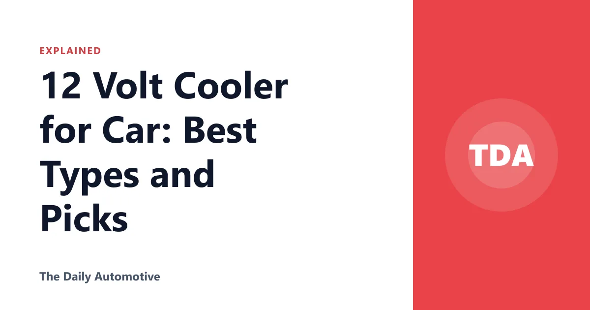 12 Volt Cooler for Car: Best Types and Picks