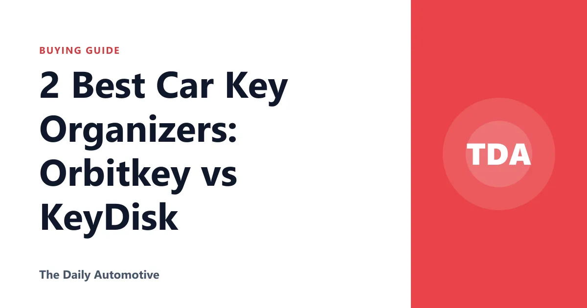 2 Best Car Key Organizers: Orbitkey vs KeyDisk