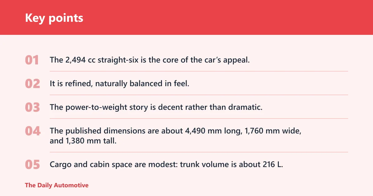 Key points: What are the specs of a 2005 BMW 325Ci convertible?
