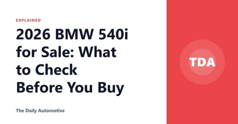 2026 BMW 540i for Sale: What to Check Before You Buy