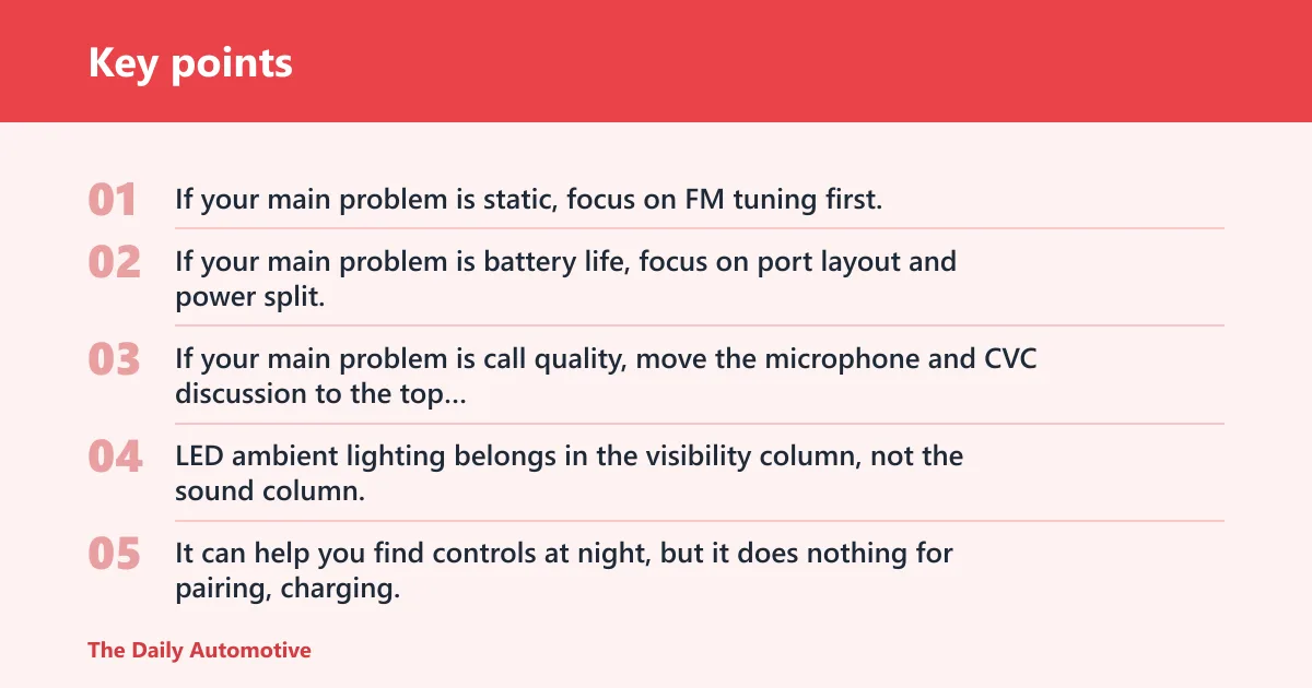 Key points: Adapter decision table