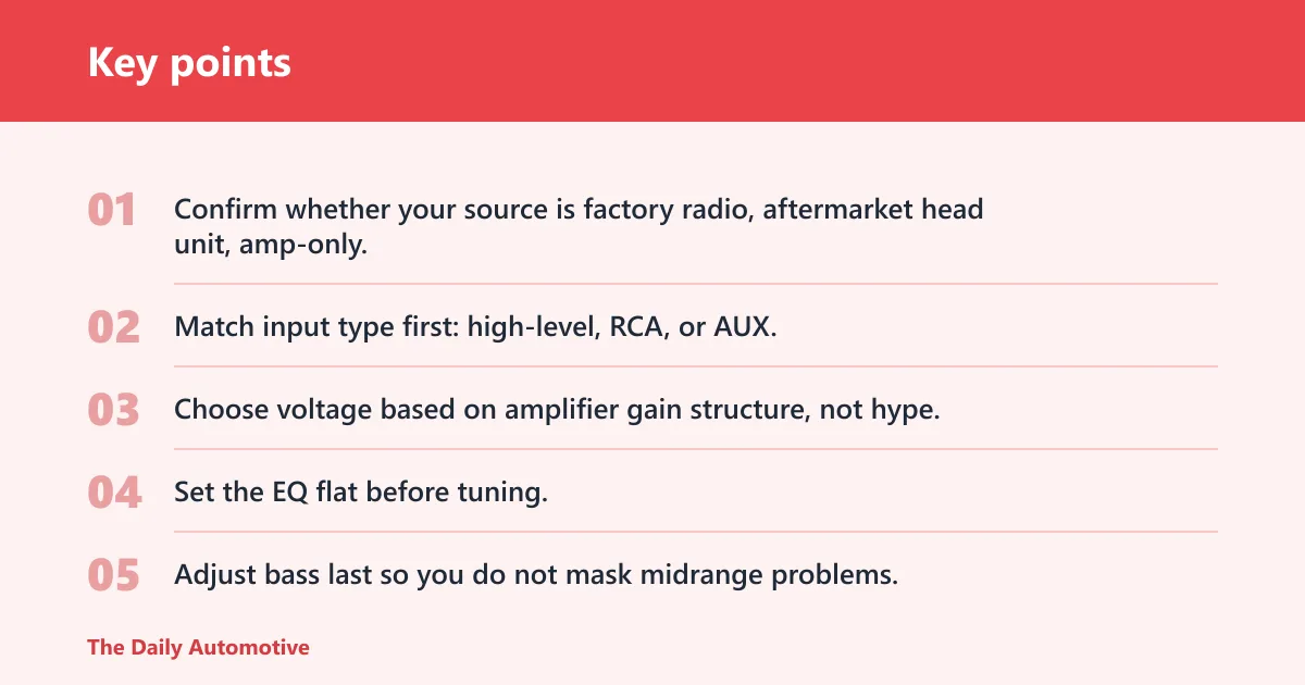 Key points: How do you choose the right EQ?