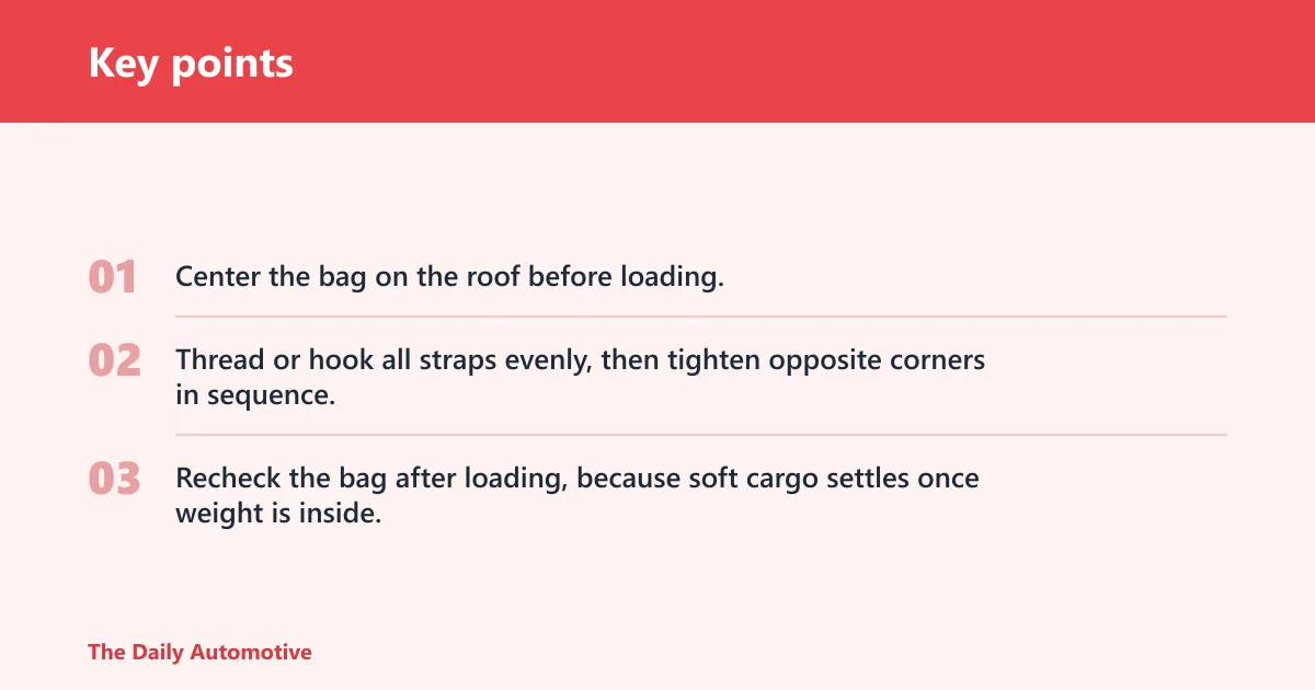 Key points: How do you choose the right cargo bag?